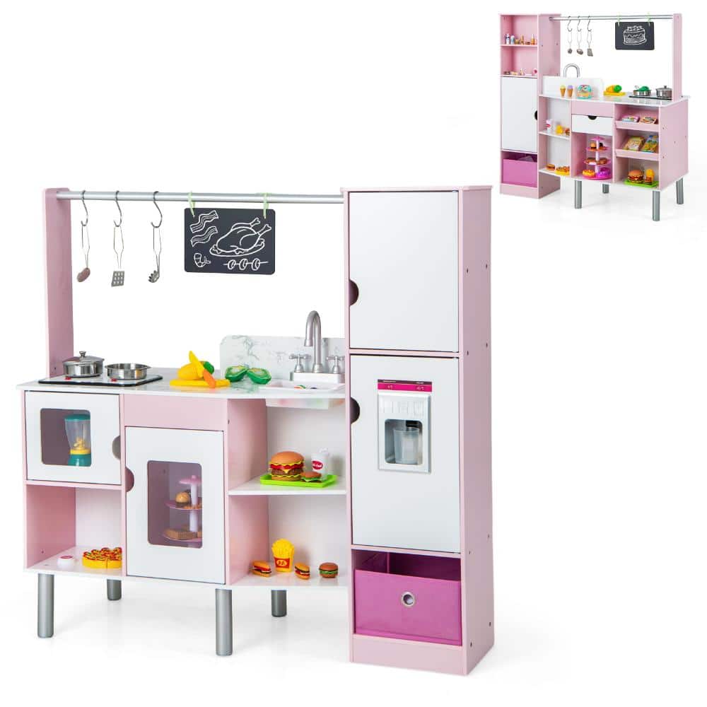 2-in-1 Play Kitchen and Market Stand with Lights, Sounds and 82 Accessories price history on PriceWatchPro