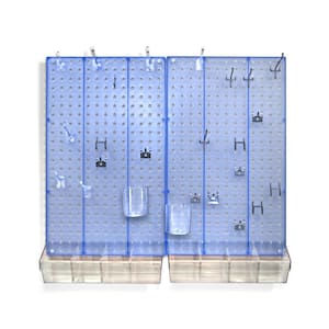 22 in. H x 27 in. W x .125 D Styrene Pegboard Kit (70 Pieces)
