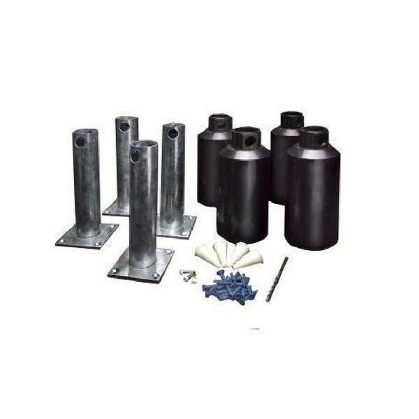 New England Arbors 4 in. Surface Mounting Kit (Set of 4)