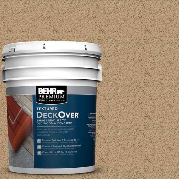 BEHR Premium Textured DeckOver 5 gal. #SC-145 Desert Sand Textured Solid Color Exterior Wood and Concrete Coating