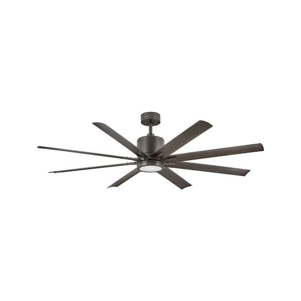 HINKLEY Hinkley Vantage 66" 6-Speed Indoor/Outdoor Ceiling Fan with Light, Metallic Matte Bronze