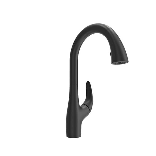 BOCCHI Pagano 2.0 Single Handle Pull Down Sprayer Kitchen Faucet in Matte  Black 2024 0001 MB - The Home Depot