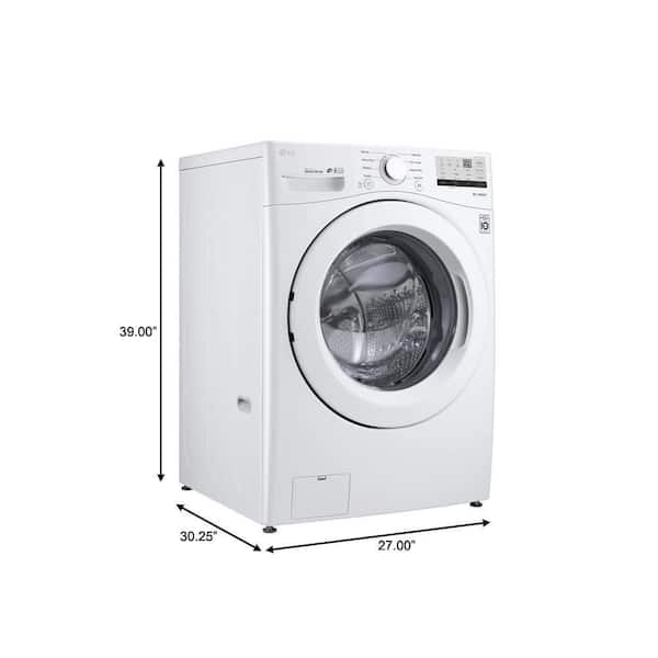 Reviews for LG 4.5 Cu. Ft. Stackable Front Load Washer in White with  Coldwash Technology