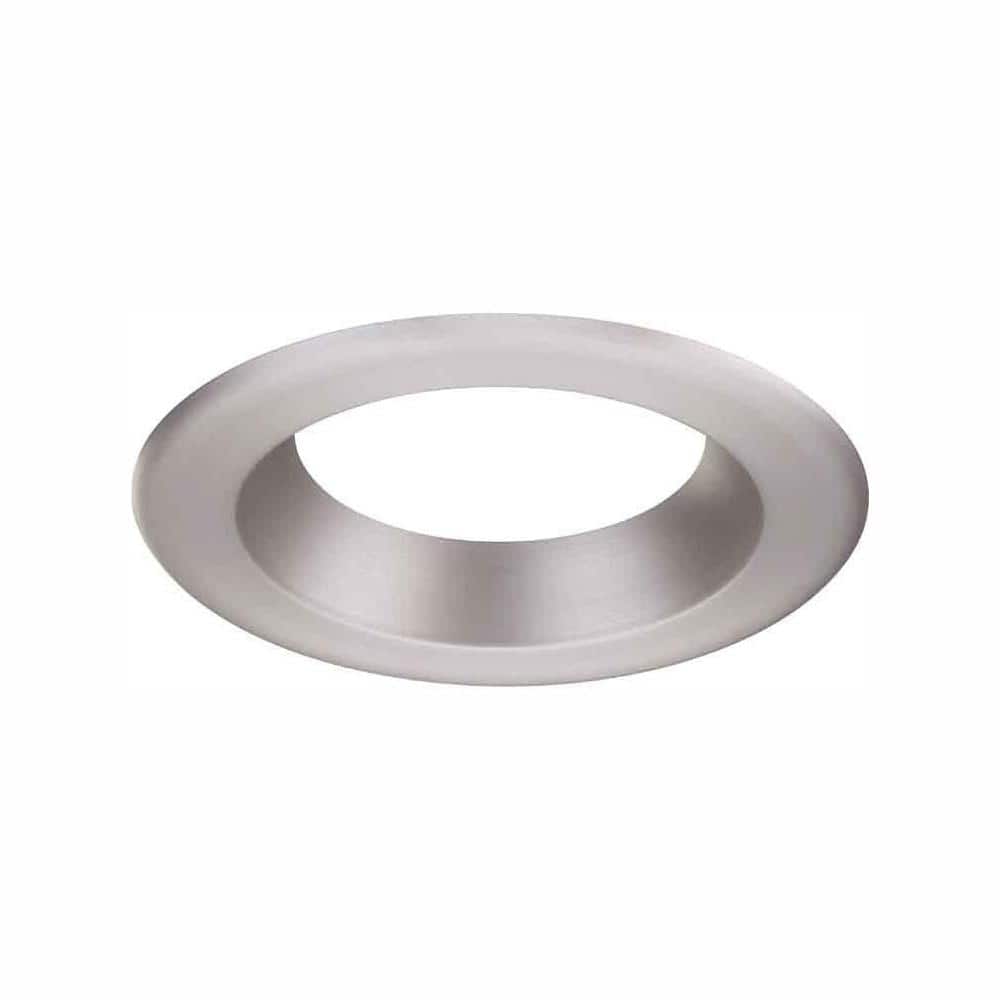 6 in. Brushed Nickel LED Recessed Can Light Trim Ring