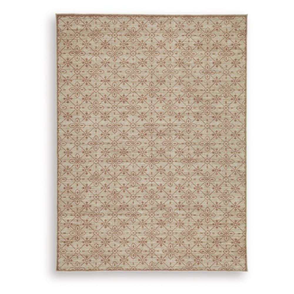Lyamford 5 ft. x 7 ft. Brown/Beige Geometric Area Rug price history on PriceWatchPro