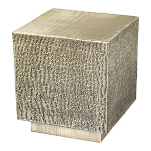 Mono 18.1 in.W Gold 20.1 in.H Square Aluminum End Table