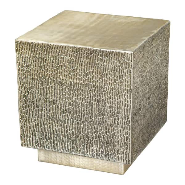 ZUO Mono 18.1 in.W Gold 20.1 in.H Square Aluminum End Table