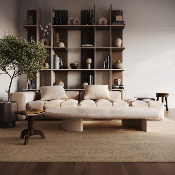Brunella Hand Woven Bohemian Tan 6 ft. x 9 ft. Indoor Area Rug
