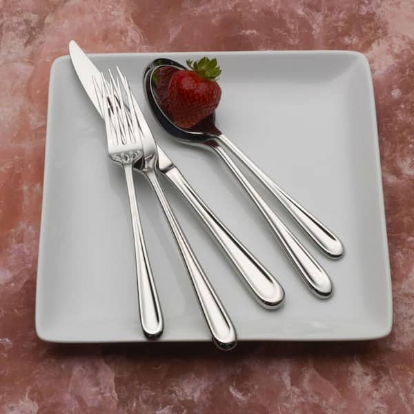 Towle Living Wave 42-Piece Flatware Set Stainless Steel