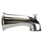 5-1/2 in. Decorative Tub Spout in Brushed Nickel