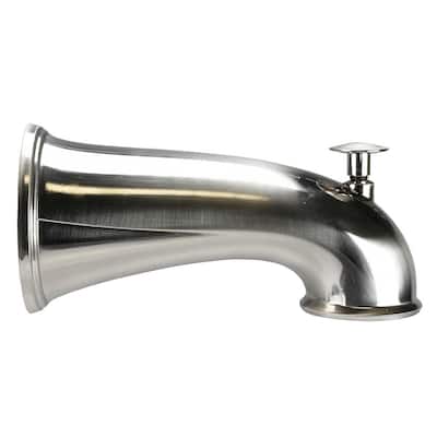 5-1/2 in. Decorative Tub Spout in Brushed Nickel