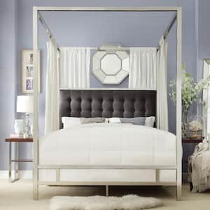 Taraval Chrome Queen Canopy Bed