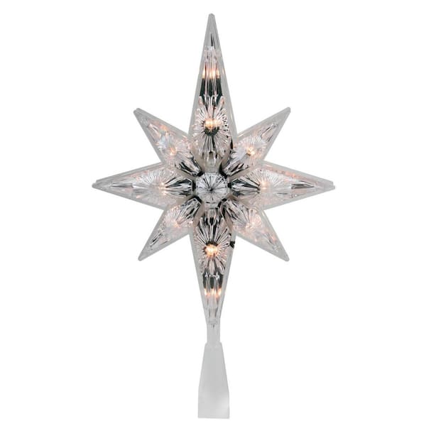 10.75 in. Star of Bethlehem Tree Topper Clear Lights 32606342 - The Home Depot