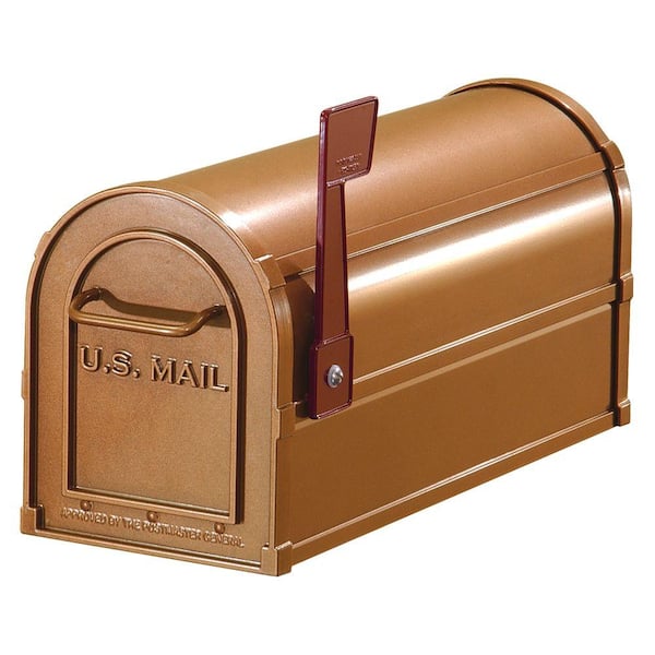 Salsbury Industries 4800 Series Post-Mount Antique Rural Mailbox