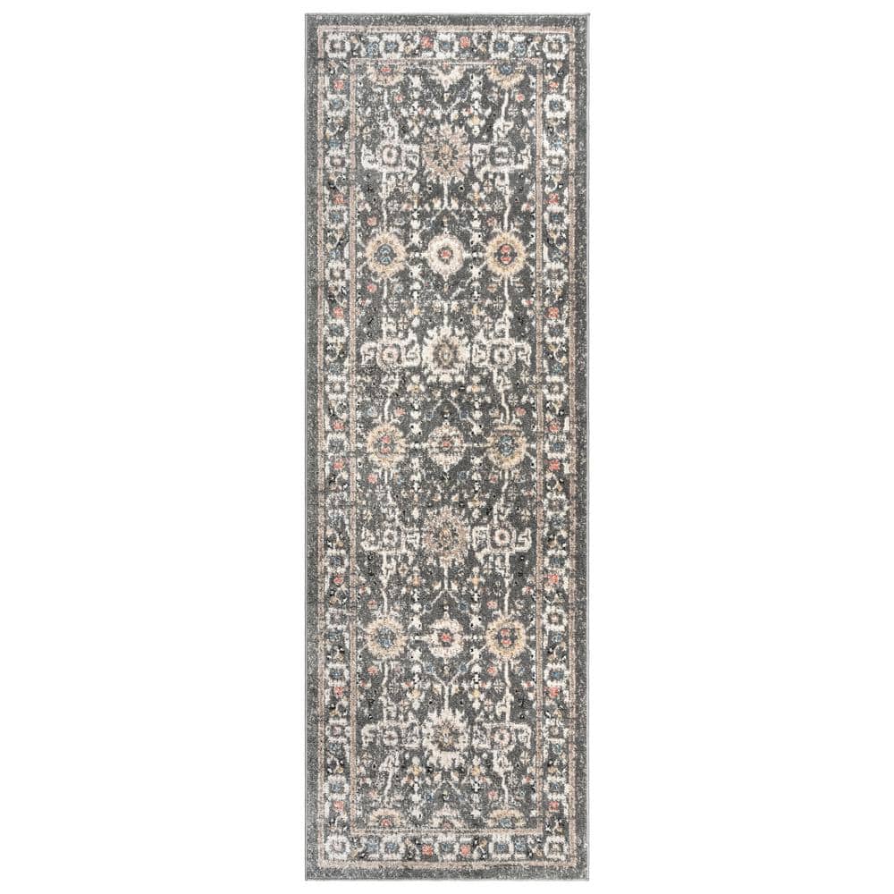 Heirloom Gray Tufted Polypropylene 2'2" x 6' Runner Rug