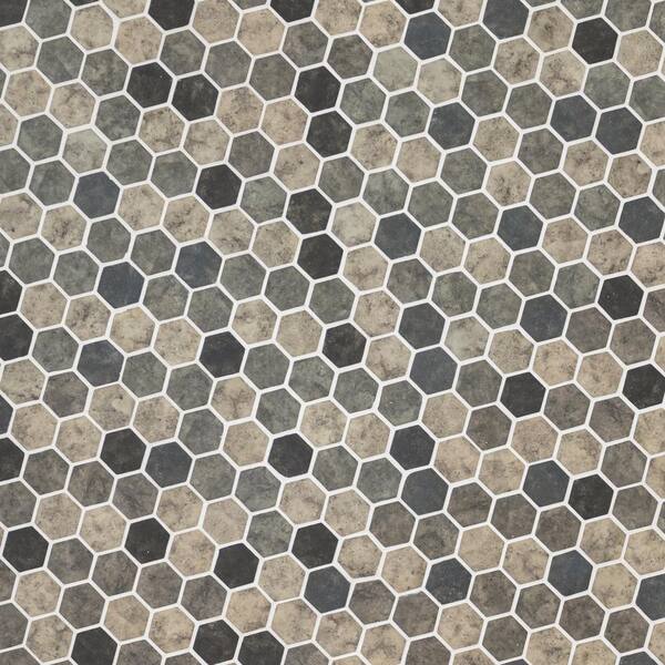 12 in. x 12 in. x 6 mm Urban Tapestry Hexagon Matte Glass Mesh-Mounted Mosaic Tile (1 sq. ft.) 12 in. x 12 in. x 6 mm Urban Tapestry Hexagon Matte Glass Mesh-Mounted Mosaic Tile (1 sq. ft.)