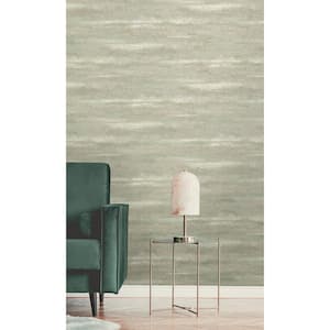Sage Metallic Glass Beads Print Non-Woven Paper Paste the Wall Textured Wallpaper 57 sq. ft.
