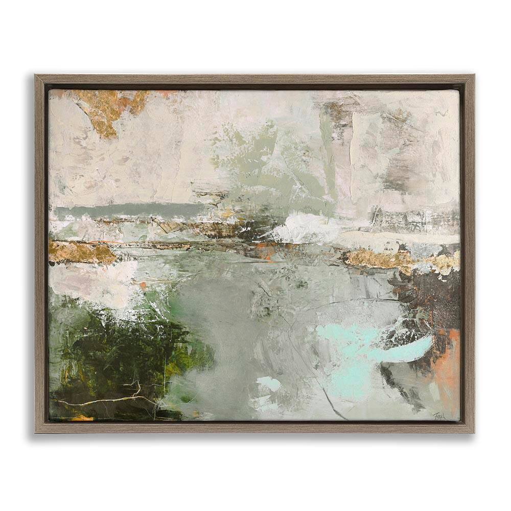 Abstract Seascape Landscape by Design Fabrikken Brown Floater Frame Abstract Graphic Art Print 17 in. x 21 in. price history on PriceWatchPro