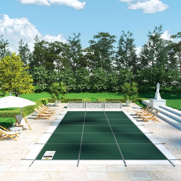 20 ft. x 40 ft. Rectangle In-Ground Pool Safety Covers Child Inground Safety Pool Cover for Swimming
