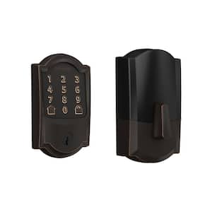 Camelot Aged Bronze Encode Smart WiFi Lock with Alarm