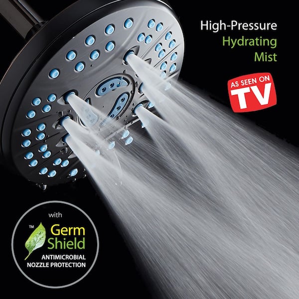 AQUACARE 6-Spray Patterns with 2.5 GPM Floe Rate 6 in. Dia Anti