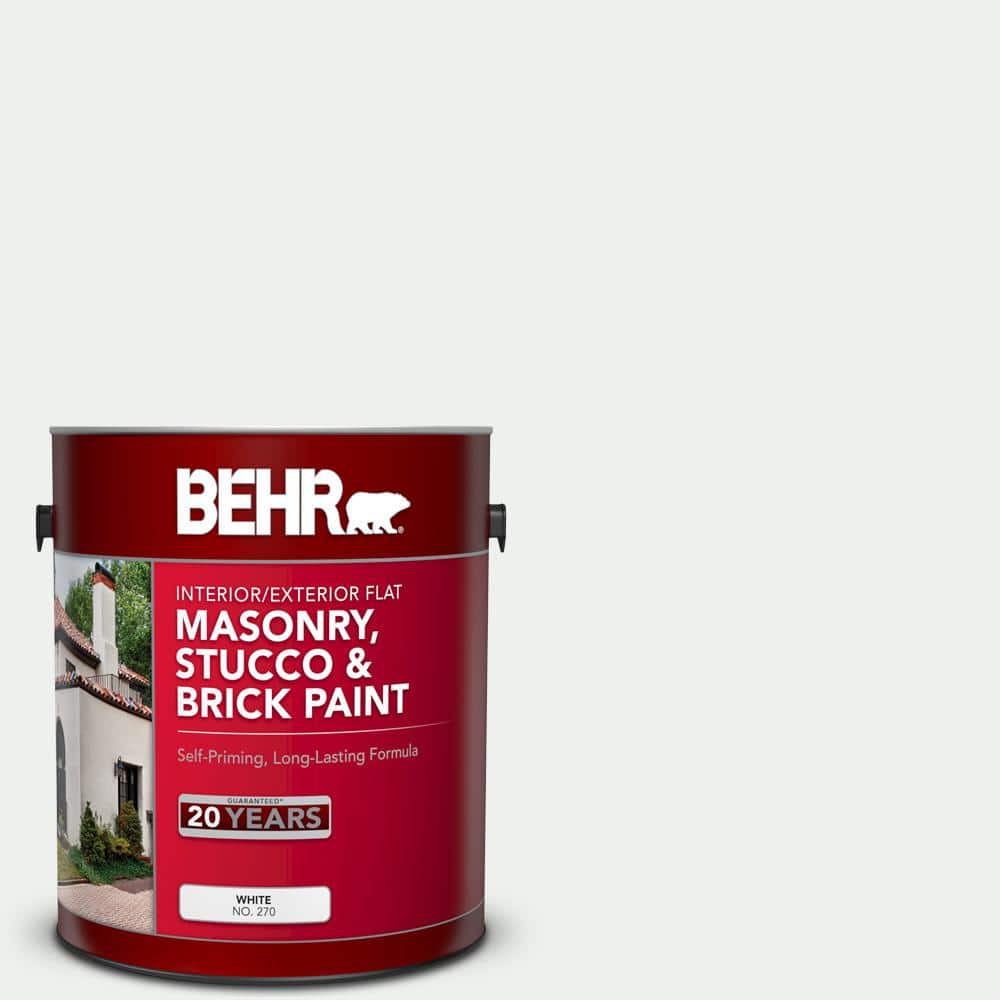 1 gal. #57 Frost Flat Interior/Exterior Masonry, Stucco and Brick Paint