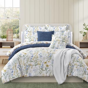 Tahlia Blue Polyester Twin/Twin Xl 2-Pieces Comforter Set