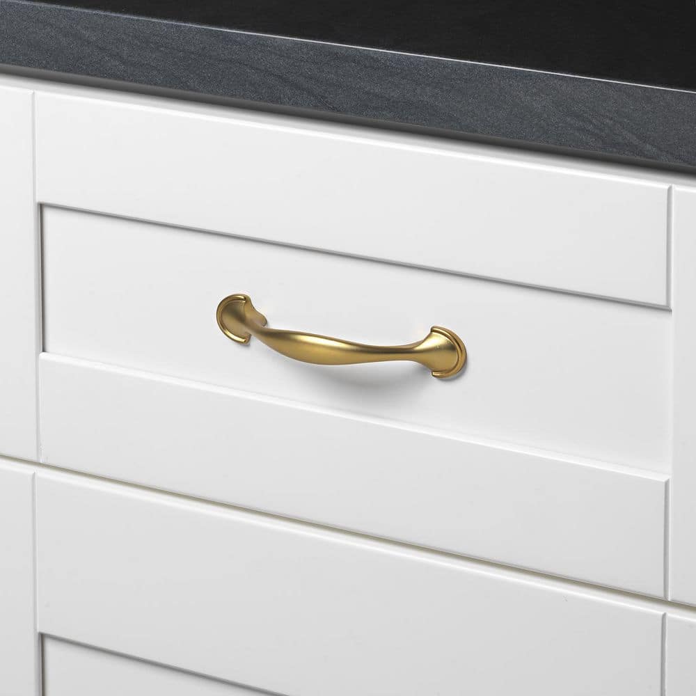 Brass Gold Arch Cabinet Pull with Mounting Hardware