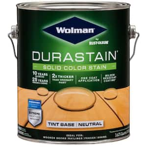 1 gal. Durastain Neutral Base Exterior Wood Solid Stain (4-Pack)