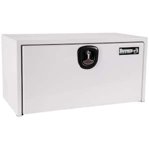 18 in. x 18 in. x 36 in. White Steel Underbody Truck Tool Box