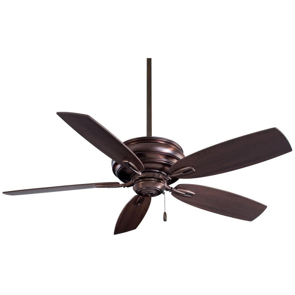 MINKA-AIRE Timeless 54 in. Indoor Dark Brushed Bronze Ceiling Fan F614 ...