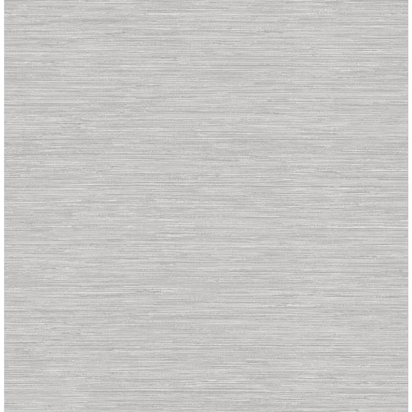 Advantage Cantor Grey Faux Grass Cloth Wallpaper Sample