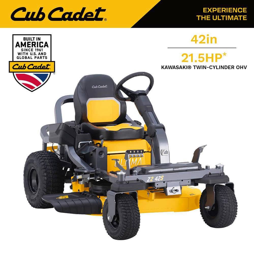 Cub Cadet Ultima Z2 42S in. Fab Deck 21. 5HP V-Twin Kawasaki FR Series ...