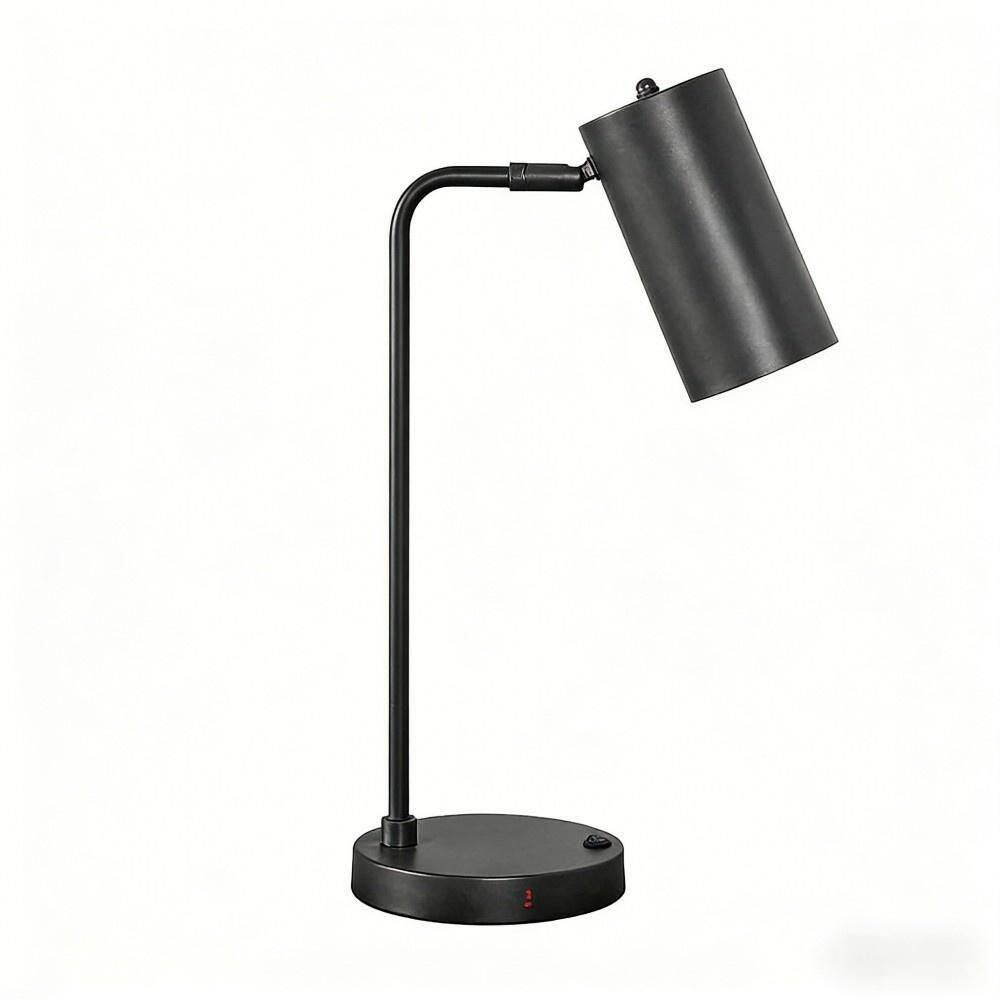 17 in. Gray Metal Modern Task Table Lamp with Adjustable Shade and Built-in USB Port for Living Room, Bedroom and Office price history on PriceWatchPro