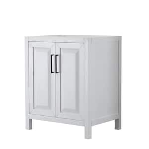 Daria 29 in. W x 21.5 in. D x 35 in. H Single Bath Vanity Cabinet without Top in White