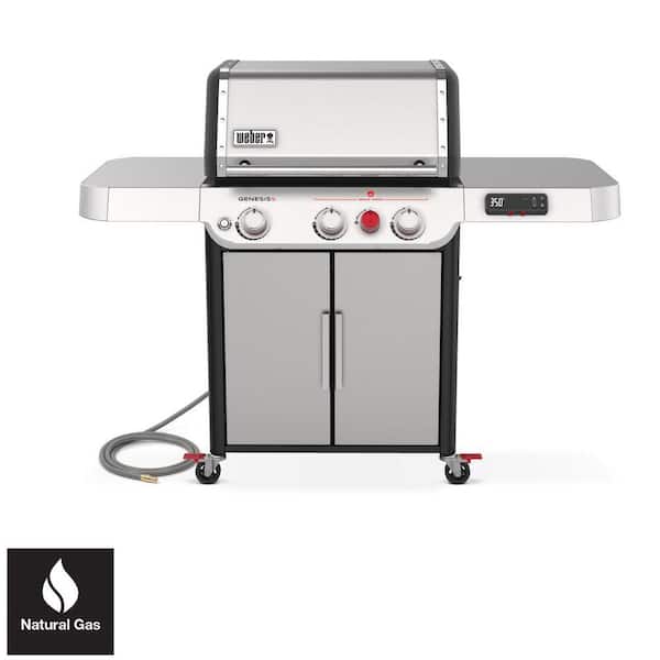 Weber Genesis Smart SX-325s 3-Burner Natural Gas Grill in Stainless Steel with Connect Smart Grilling Technology