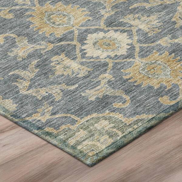 Chantille Machine Washable Indoor/Outdoor Abstract ACN3077 Gray 2 ft. x 7 ft. Runner Rug