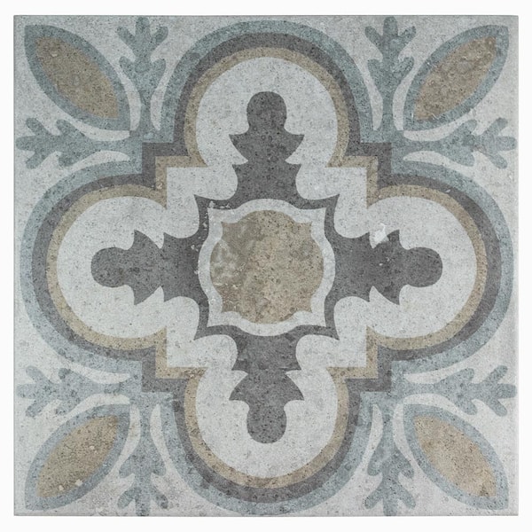 Merola Tile Llanes Perla Granada 13-1/8 in. x 13-1/8 in. Ceramic Floor and Wall Tile (10.98 sq. ft./Case)