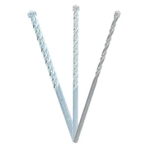 Carbide Tipped Masonry Drill Percussion Bit Set (3-Pieces)