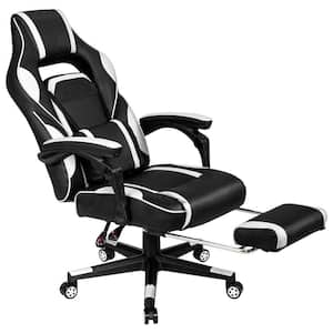 White Ergonomic and Adjustable Swivel Gaming Chair