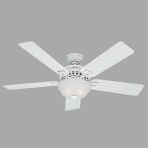 Beachcomber 52 in. Indoor White Ceiling Fan with Light Kit