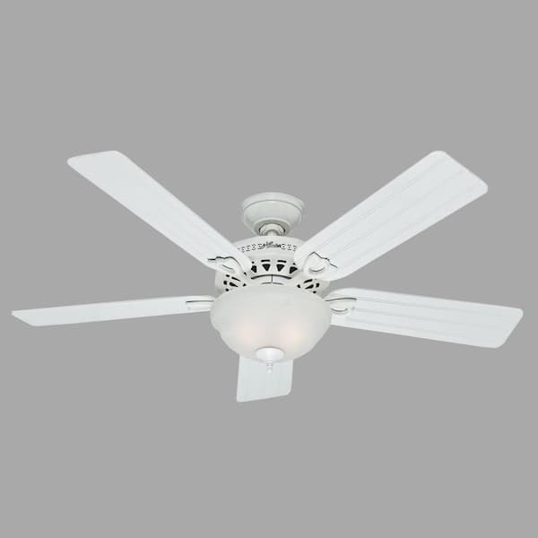 Hunter Beachcomber 52 in. Indoor White Ceiling Fan with Light Kit
