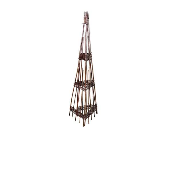MGP 60 in. Willow Obelisk Trellis WFO-60 - The Home Depot