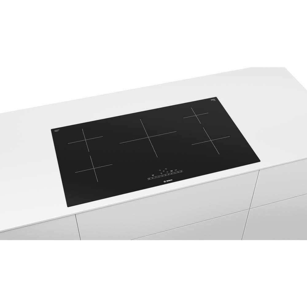 36" Frameless Black Induction Cooktop with 5 Elements