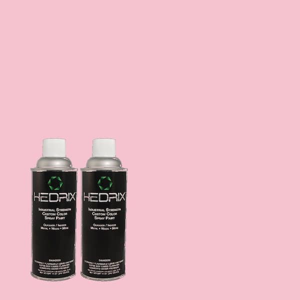 Hedrix 11 oz. Match of 100B-4 Pink Chintz Low Lustre Custom Spray Paint (2-Pack)