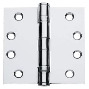 4.5 in. x 4.5 in. Bright Chrome Ball Bearing Hinge (Set of 3)