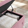 Pink Dining Bench 38 in., Bench Bedroom Benches with Storage C