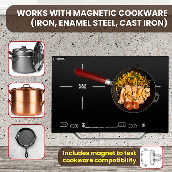 2 Burners Electric Induction Cooktop for iron online pan 110V Induction Cooker