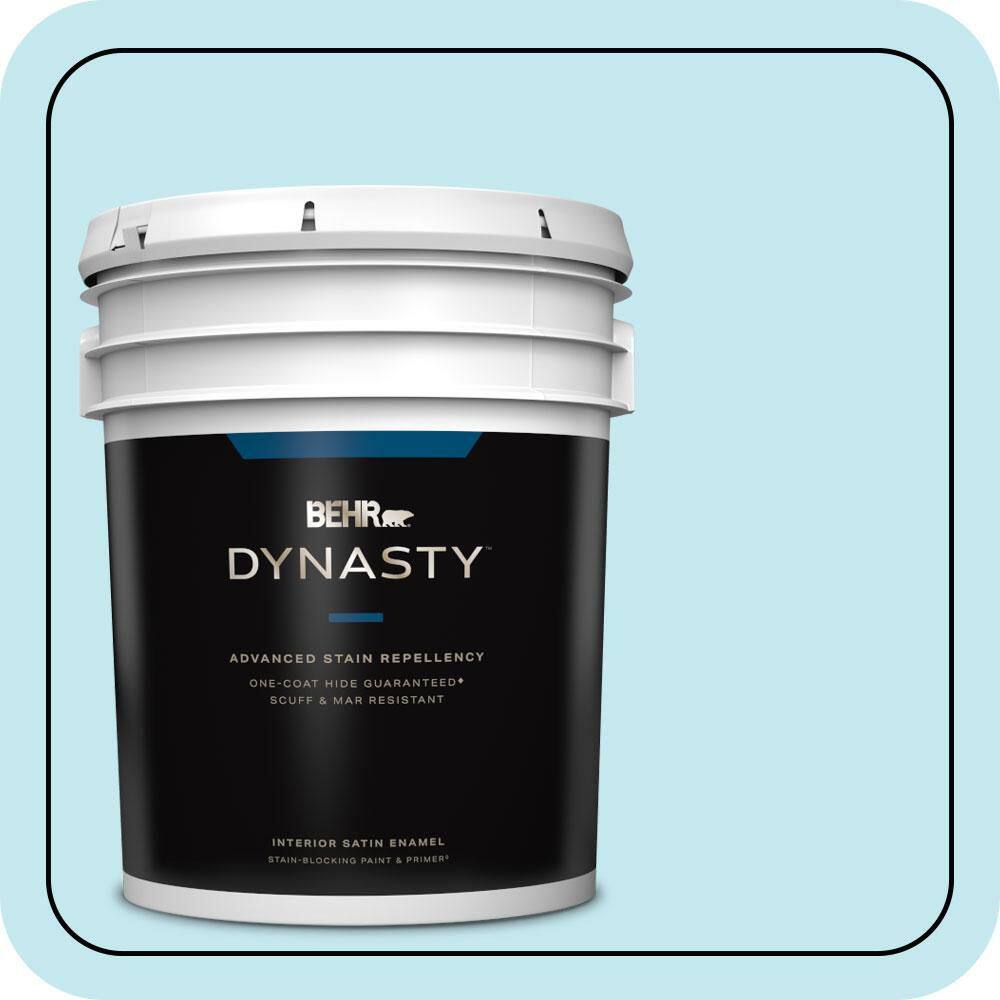 5 gal. #P480-1 Niagara Mist Satin Enamel Interior Stain-Blocking Paint & Primer price history on PriceWatchPro