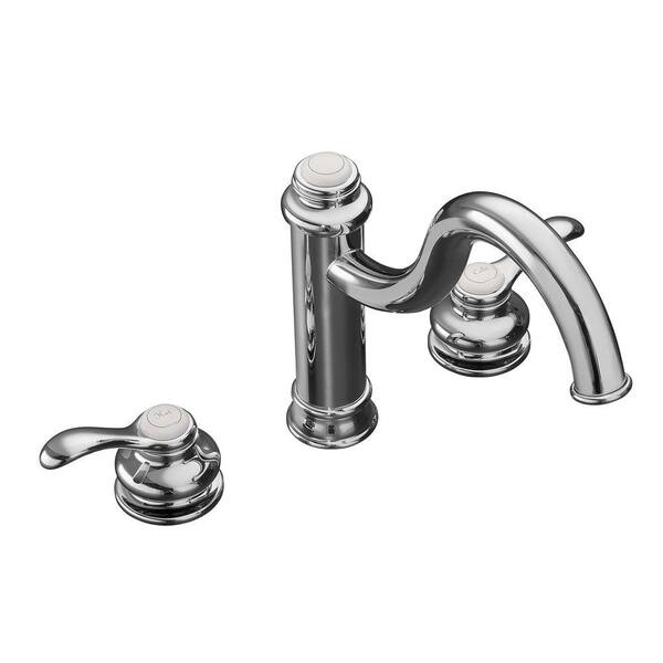 KOHLER Fairfax 2-Handle Standard Kitchen Faucet in Polished Chrome